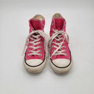 Converse High Tops Womens Size 9 EU40 Hot Pink Boho Streetwear Classic Sneakers